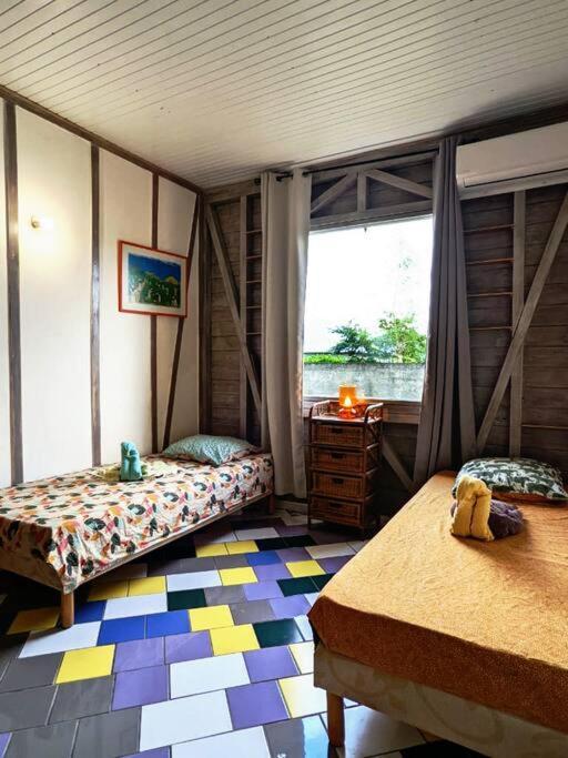 Charmante Villa Creole Climatisee, Jardin Tropical Et Piscine Prives Lamentin Exterior photo